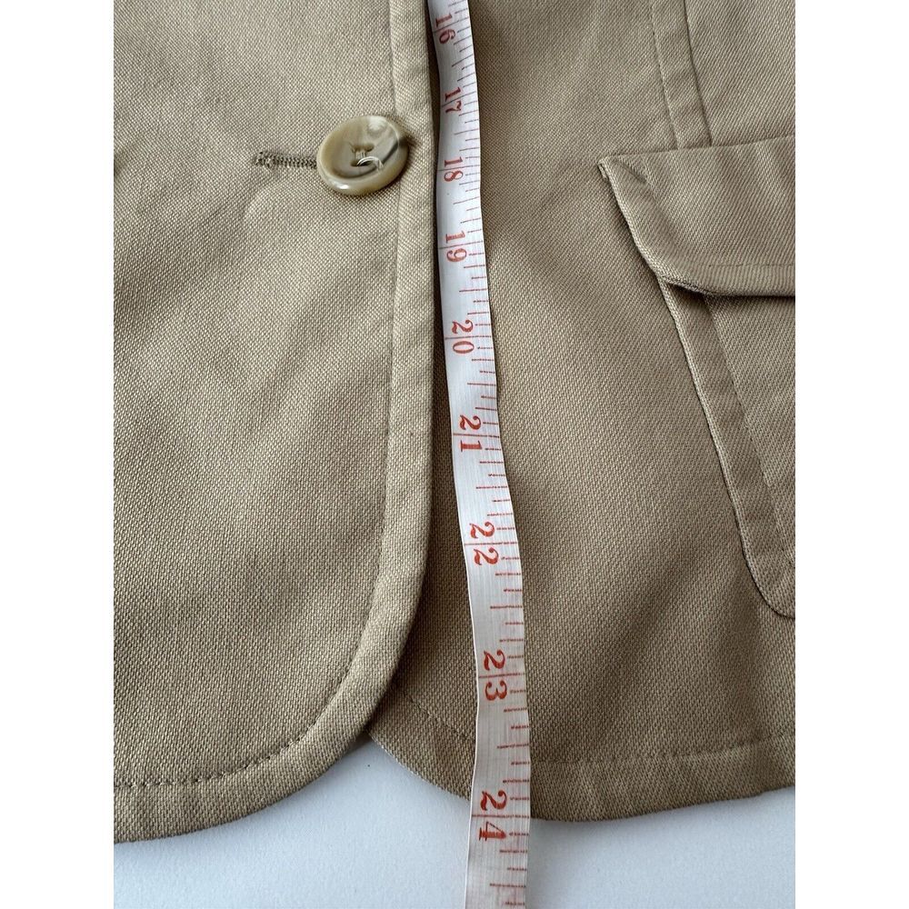 Style & Co Blazer Women Size 8 Beige Top Stretch Boho Corpcore Stretch Formal‎ - Picture 8 of 9